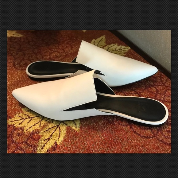 marc fisher white mules